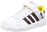 Grafik Disney adidas Grand Court Mickey EL K Sneaker, FTWR White/core Black/Better Scarlet, 40 EU