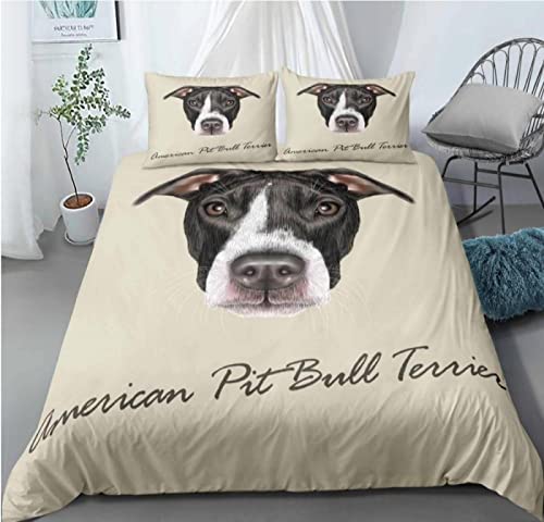 ZAHOCAI Funda nordica 220 x 240 Perro De Dibujos Animados De Albaricoque + 2 Funda de Almohada 50x80 cm - Microfibra Suave Funda edredon - Funda nordico con Cremallera