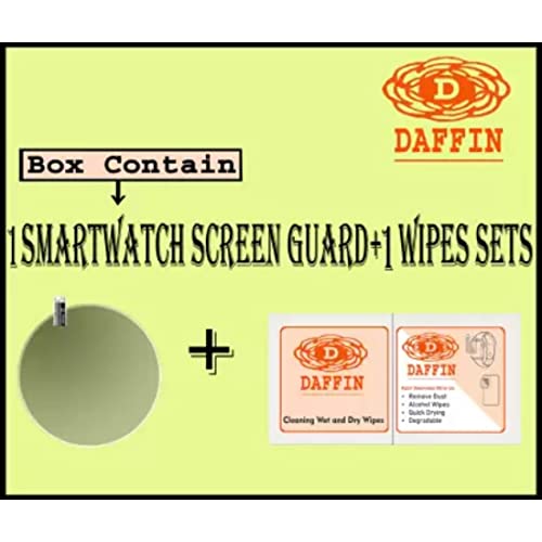 Image of DAFFIN Premium Flexible 9H Screen Guard for Fire-Bolt Almighty Smartwatch (Transparent, Pack of 1) (DFN-Scrngrd4447)
