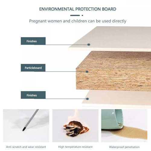 Bureau flottant pour studio et appartement meuble rabattable compact - 5