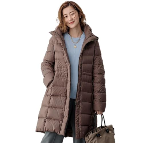 [23区] 新色追加/洗える/撥水加工 シレータフタ ロング ダウンコート ブラウン系 48のサムネイル