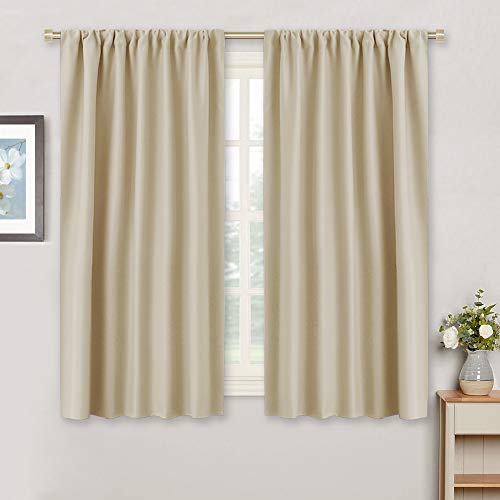 RYB HOME Window Curtain Panels - Living Room Decoration Room Darkening Polyester Thermal