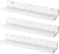 Kit 3 Prateleiras para Quadros e Livros 100cm x 12cm