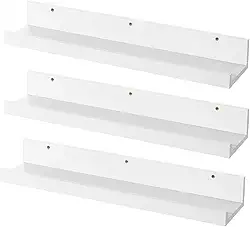 Kit 3 Prateleiras para Quadros e Livros 100cm x 12cm