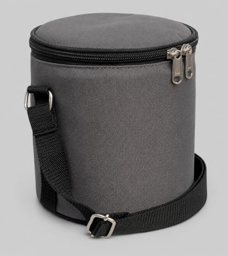 Image of Insulated Lunch Bag, Polyester, Classic Style, for Office, School and Travelling, 1 Litre (Without Containers, Size-6.5 X 6 X 6)