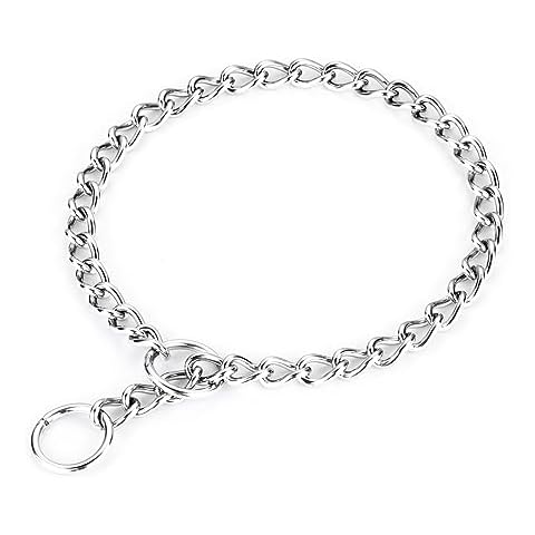HAPPY HACHI Stainless Steel Dog Choke Collar Cover