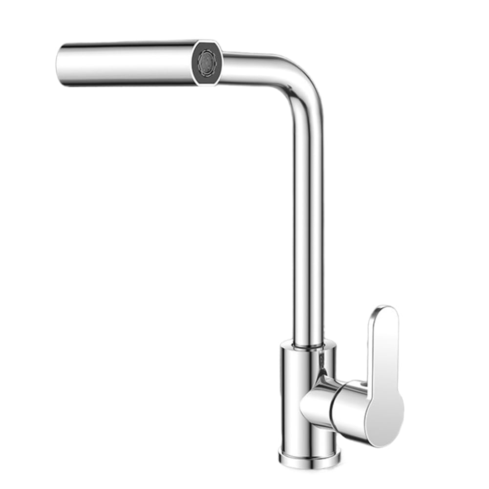 Jnchdghwa Kitchen Pull-Out Faucet Four Water Flows Type Telescopic Sink Faucet Splash-Proof Flexible and for Various Countertops B