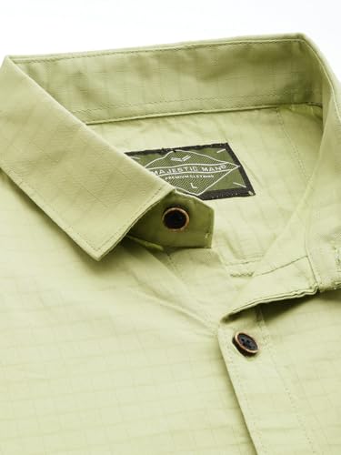 Image of Majestic Man Comfort Slim Fit Solid Pure Cotton Casual Shirt