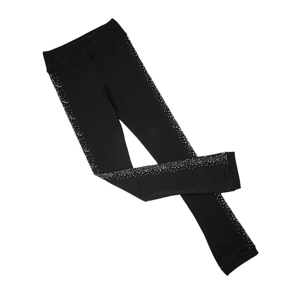 Leggings en Polaire cristalline, Coton à Cristaux Scintillants,