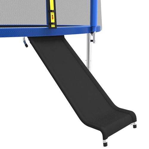 AIVEFEN Trampoline Slide Attachment Silver Fits 10/12/14/15ft