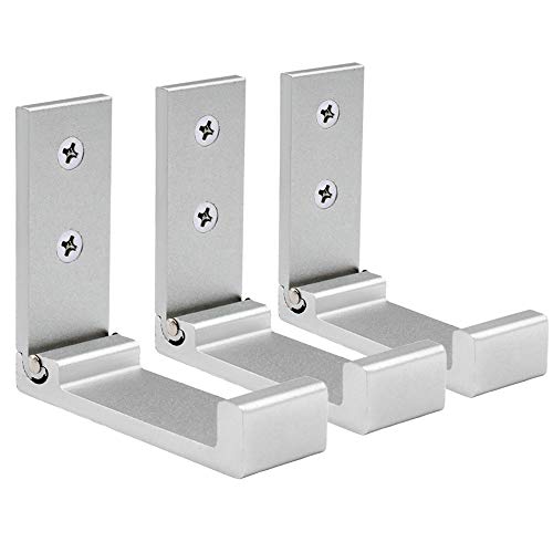 YOCZOX - Pack de 3 ganchos de pared plegables de aleación de aluminio. Gancho individual para abrigos, para cocina, baño, dormitorio, etc Cover