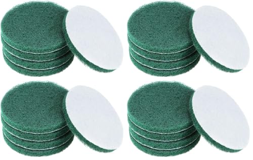 Image of uxcell 5 Inch 240 Grit Drill Power Brush Tile Scrubber Scouring Pads Cleaning Tool 5pcs (Pack of 4)