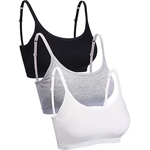 Blulu Mini Cami de Sujetador sin Aros con Relleno con Tirantes Ajustable Cover
