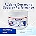 ABRO Superior Performance Automotive Rubbing Compound for Oxidized Finishes, Buff, Shine, Smooth, & Clean, Scratch Remover for Vehicles, Boats, & Bikes - 10 oz.
