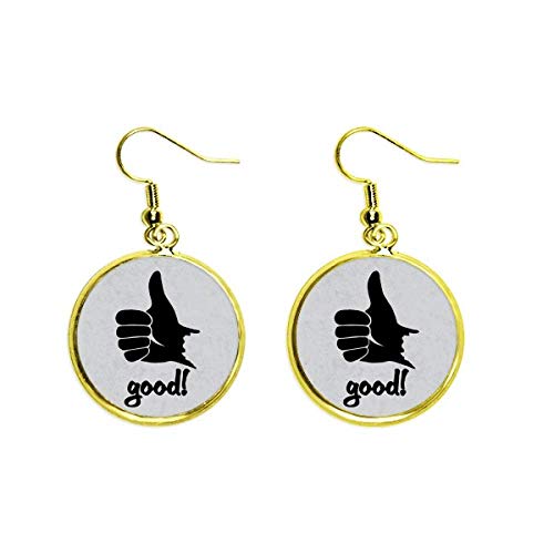 Pendientes de silueta de pulgar el regalo personalizado de joyería para mujer
