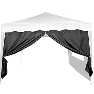 INSTENT® Basis zijwand/zijdeel voor paviljoen 3x3m met raam of ritssluiting, waterafstotend en ademend, kleur naar keuze, voor feesttent, partytent