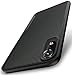 Kitoo Carbon Fiber Pattern Slim Case Compatible with iPhone XR, Shockproof 10ft. Drop Tested, Wireless Charging Compatible - Black