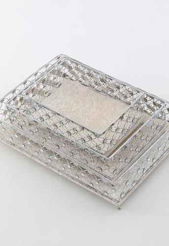 Générique LOT DE 3 PLATEAUX VELOUR et 2 COFFRES BLANC/MARIAGE/FIANCAILLE/COFFRE/RANGEMENT/CADEAU/DECORATION