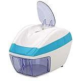Elektrische Eiscrusher/Rasierer Mixer Ice Crusher Vollautomatischer Ice Chopper Smoothies Breaking Machine Ice Crushers Eiscrusher (Color : Blue+White, Größe : 18 * 28.5 * 20cm)
