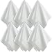 Large Microfiber Cleaning Cloths (15x15 Inch, 6 Pack) for Big TV Screens, Eyeglasses, Camera Lens, Smartphones and Tablets