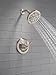 Delta Roe 14 Series 5-Setting Shower Faucet Set, Brushed Nickel Shower Head and Handle Set, Valve Trim Kit, Stainless T142985-SS (Valve Not Included)