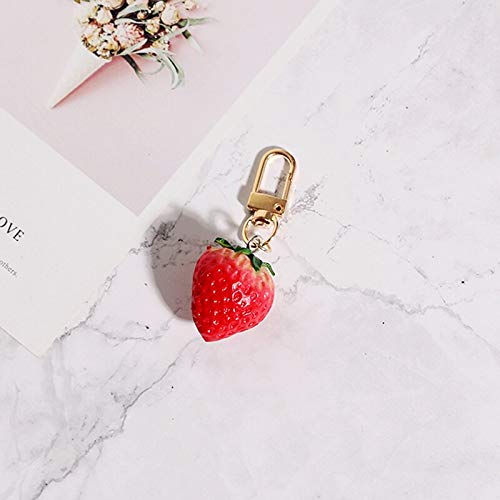 Miniblings Portachiavi Fragola Smaltato Fatto A Mano - Ciondolo In Metallo 40mm Da Berlino - 6