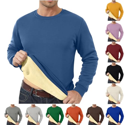 AEGJEGVD Pull Polaire Homme Hiver Chaud Sweat Hommes Polaire Zippé sans Capuche Sportif Sweatshirts Manche Longue Casual Grande Taille Confortable Sweats Pulls en Polaire d'hiver Chaud de Sport