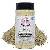 Smoke n Sanity - SPG (Salt, Pepper, Essence of Garlic Salt) Seasoning, Monash Certified Low FODMAP, Gluten Free, Kosher, Dairy Free, MSG Free, Ideal for Meats, Vegetables, and Dips, 9 oz Shaker