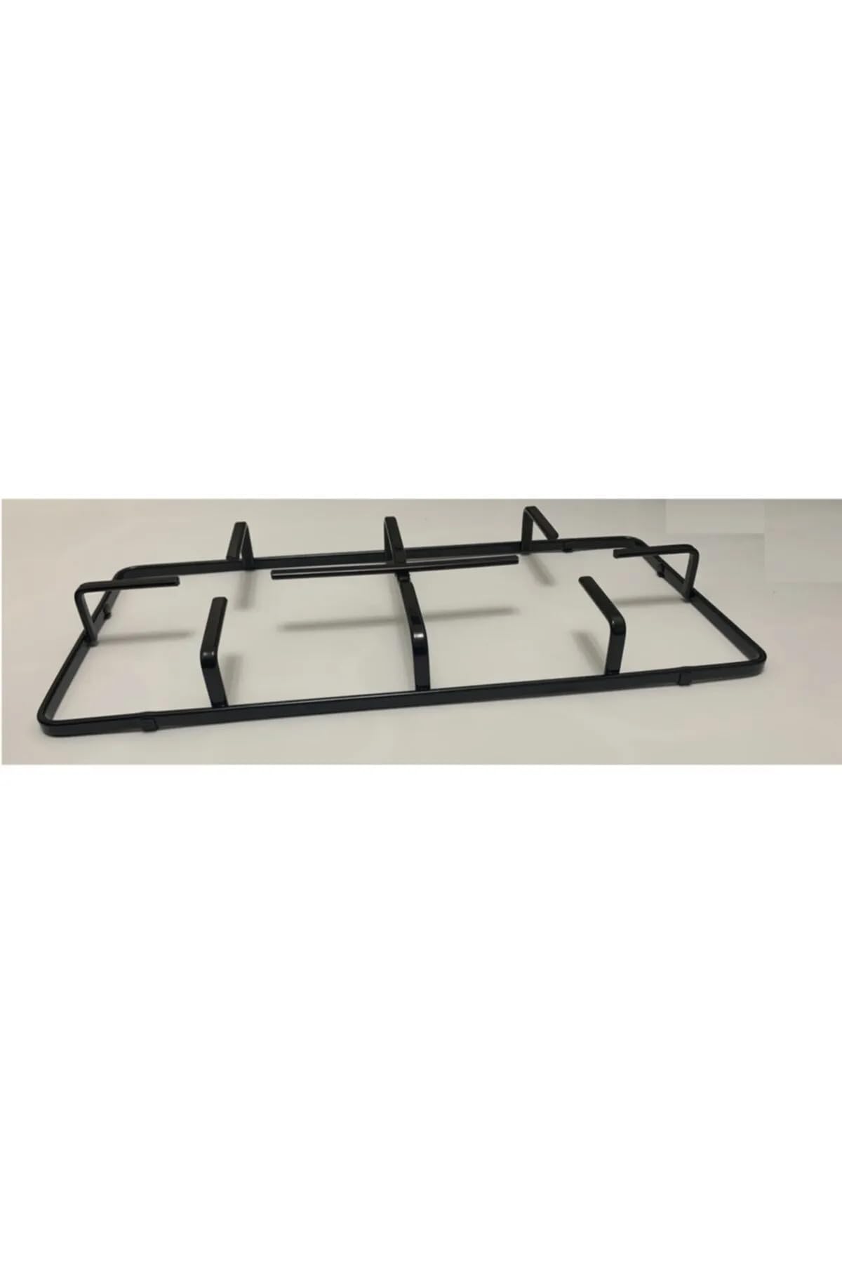 Cook-Lab 2 (Iki) Ad Kumtel/Luxell Ankastre Set Üstü Ocak Izgarası 45,5X22,5X4,5Cm Ve 8 Parça Bek Kapak Seti Siyah