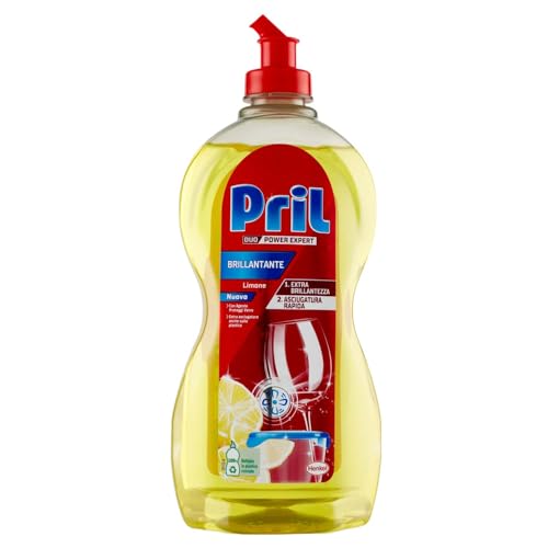Pril Brillantante+ Brillante per Lavastoviglie, Limone & Lime, 500 ml, 1 pezzo