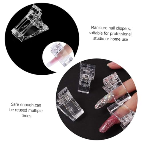 Housoutil kit 20 piezas clips para uñas acrílicas miniatura 7