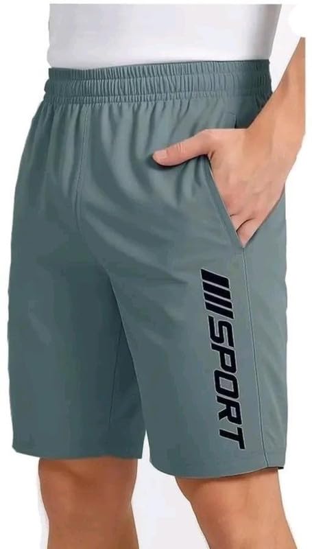 Image of Stylish Men's Regular Fit Sports Shorts Pack of 2 | Lycra Active Shorts for Gym & Running
