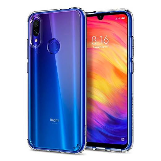 Spigen Ultra hybrid kompatibel med Xiaomi Redmi Note 7 fodral, genomskinlig PC bakskal mobilskal Case Crystal Clear S34CS27291, uh Crystal Klar, xiaomi redmi note 7 (pro)