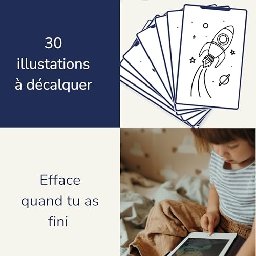 Tablette à dessiner enfant LCD KIDYWOLF KIDYDRAW Mini Galaxie 8,2 pouces - 3