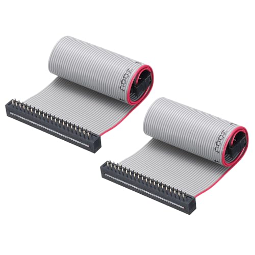 Cable plano IDC FC/FD de 40 pines y paso de 2,54 mm con 0,2 m de longitud, 2 uds