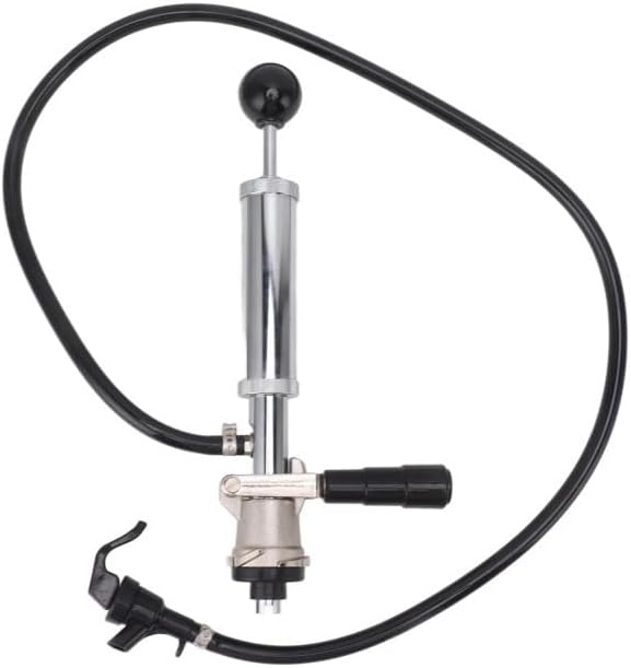 4 Inch Keg Party Pump with Picnic Faucet, with S System Keg Coupler, Simple Homemade Beer Keg Dispenser with Lever Handle
