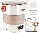 5.0 New Upgraded Portable Washing Machine 16L Mini Foldable Washer [German high-efficiency motor] [Hidden UV-C cleaning]Foldable Design Ideal for Hotel, Home, Apartment and Campain