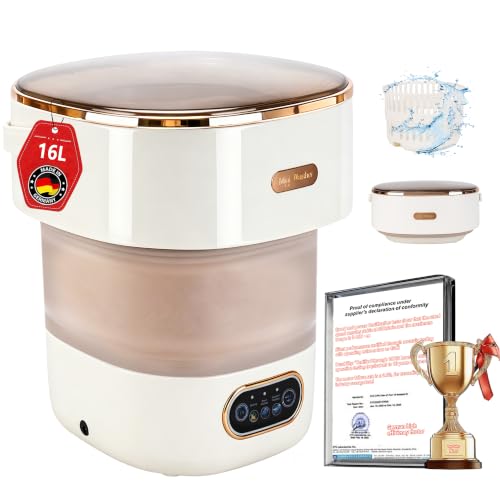 5.0 Upgraded 16L Foldable Portable Washing Machine with UV-C