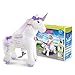 PonyCycle Official Riding Horse White and Purple Unicorn No Battery No Electricity Mechanical Giddy up Pony Plush Toy Walking Animal for Age 3-5 Years Size 3 - K31