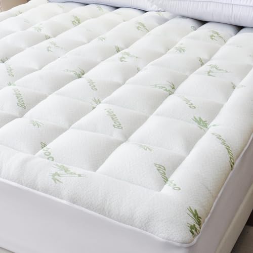Bioeartha Cooling Mattress Topper Queen &ndash; Extra Soft Pillow Top Mattress Pad, Breathable Viscose...