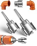 PVC Pipe Threader Threading Tool - Integrated Internal & External Pipe Threading Tool Dual-Function Pipe Threading Cutting Tool for 1/2