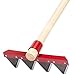 Council Tool Fire Rake, Straight Handle, 60 in. L