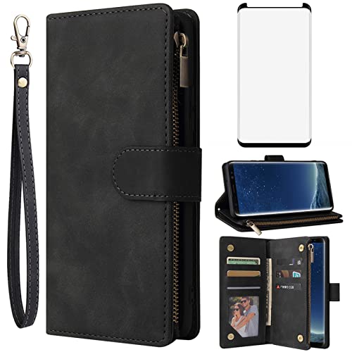 Housse cuir Samsung S8 pour ranger vos cartes bancaires en déplacement urbain