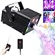 Nebelmaschine,500W Mini Fog Rauchmaschine mit 5 LED Licht, RGB Effekt Nebelmaschine mit Drahtloser Fernbedienung für DJ Party Hochzeitsfeiern Bühnenauftritte und HalloweenWeihnachten