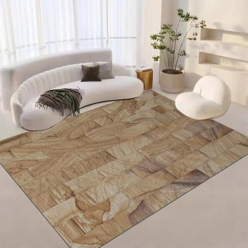 Tapis flanelle douce à texture géométrique abstraite 120x160cm