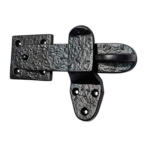 Adonai Hardware 5" "Elath Antique Heavy Duty Forged Front Entry Sturdy Flip Gate Latch (1 Pack, Matte Black) for Vintage Wooden Barn Shed Doors, Gates, Fences, Furniture, Castle and Farmhouse by Adonai Hardware - Used condition - Image 2