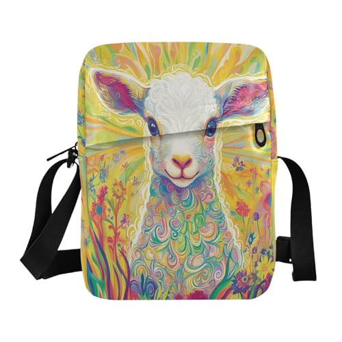 Easter Lamp Cute Colorful messenger bag for women crossbody bag Womens Cross Body Purses Adjustable Strap for outdoor sports Travel