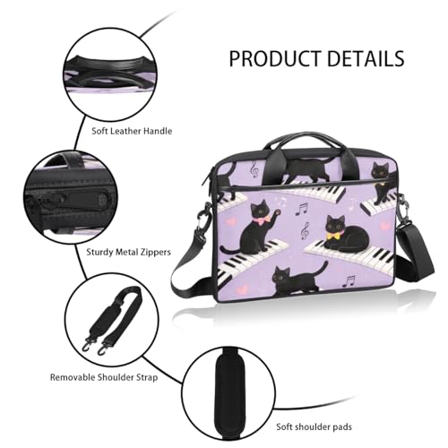 Bolso morado para portátil de 14-15 pulgadas unisex miniatura 4