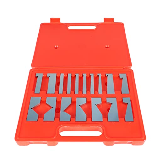 Kimllier 17Pcs Angle Plates Block Set, Precision Steel Gauge Block Machinist Tool 1/4 To 45 Degree With Box #TOP25