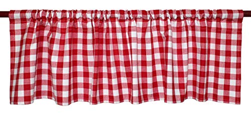 Cortinas de cuadros para ventana que evitan deslumbramientos con cenefa protectora 5